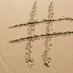 Hashtags - Number Sign Sand Artwork