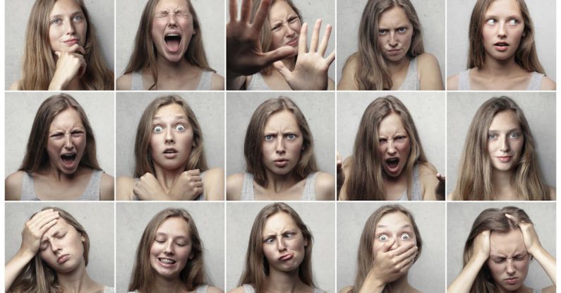 Emotions - Collage Photo of Woman