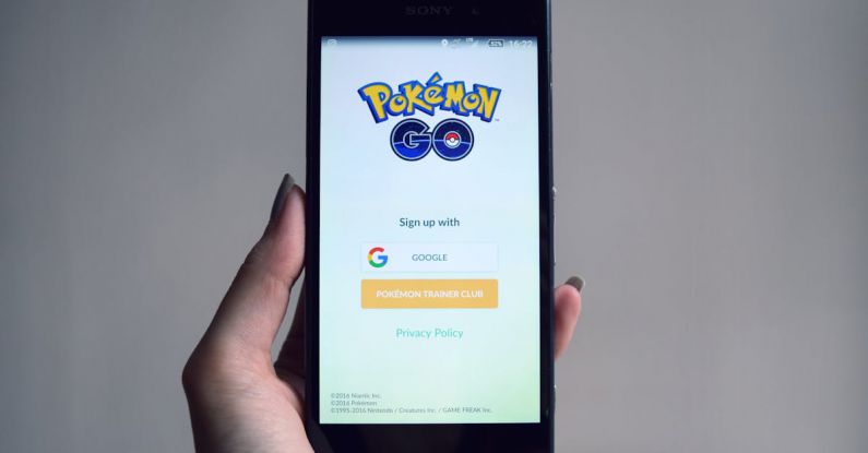 Augmented Reality - Pokemon Go Application on Smartphone Screen