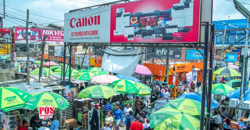 Ad Blockers - A large crowd of people at an outdoor market